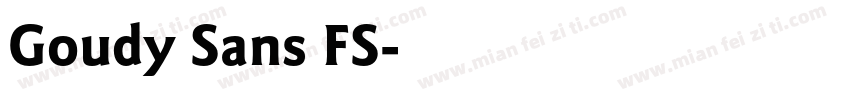 Goudy Sans FS字体转换
